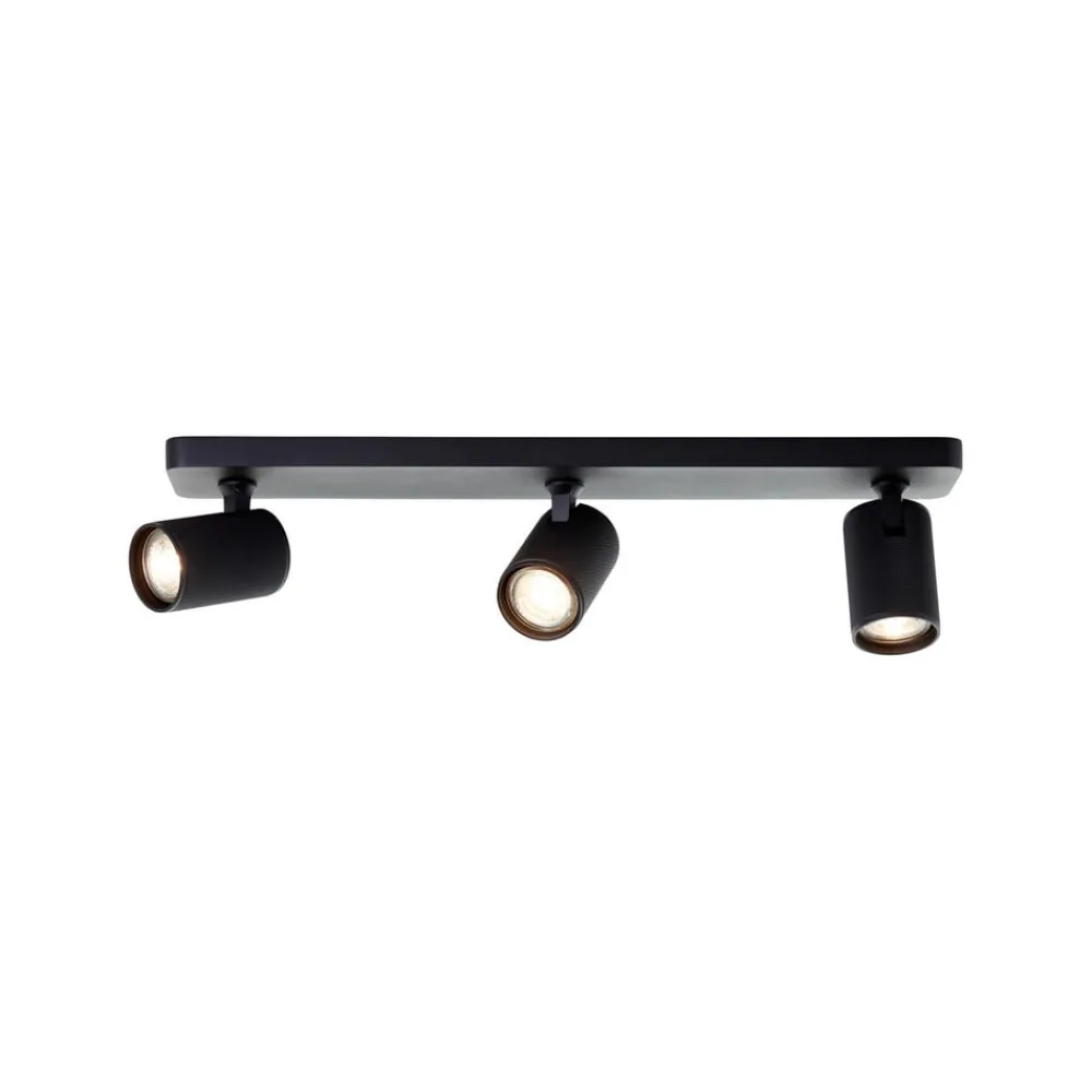 Brilliant Loftlamper|Loftlamper > LED-loftspot Marty, længde 53 cm, sandsort, 3-lys.