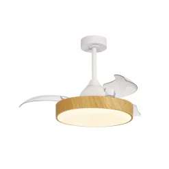 Loftventilatorer ^ Mantra Iluminación LED-loftventilator Alaska Mini træ DC lydsvag Ø 91 cm CCT