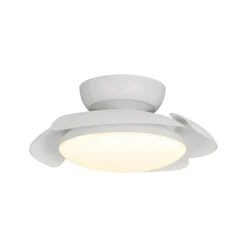 Mantra Iluminación Loftventilatorer > LED-loftventilator Aloha hvid DC-motor støjsvag Ø 90 cm CCT