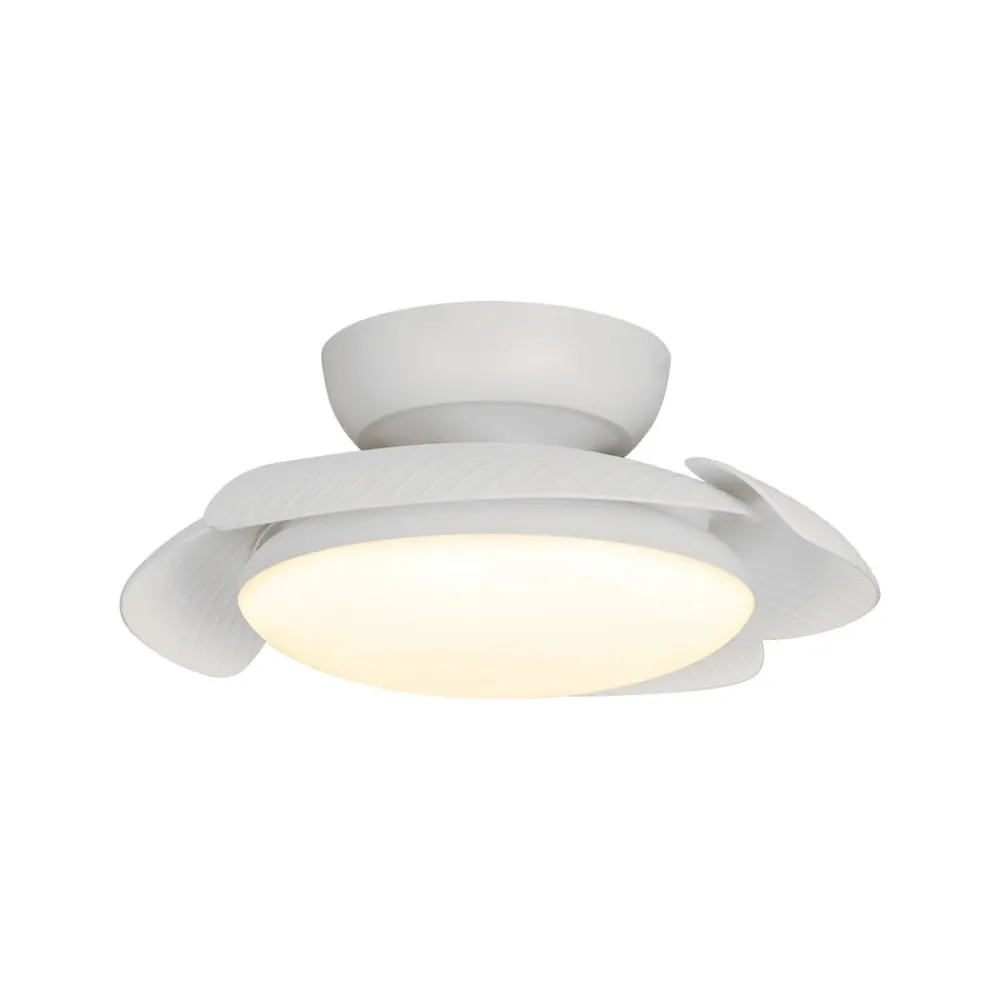 Mantra Iluminación Loftventilatorer > LED-loftventilator Aloha hvid DC-motor støjsvag Ø 90 cm CCT