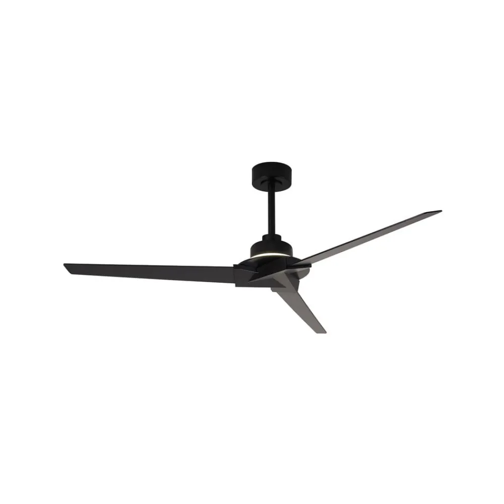 Mantra Iluminación Loftventilatorer > LED-loftventilator Brisa Mini sort/træ, lydsvag, 150 cm, CCT