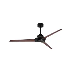 Mantra Iluminación Loftventilatorer > LED-loftventilator Brisa Mini sort/træ, lydsvag, 150 cm, CCT