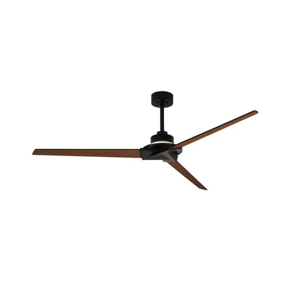 Mantra Iluminación Loftventilatorer > LED-loftventilator Brisa sort/træ DC støjsvag 175 cm CCT