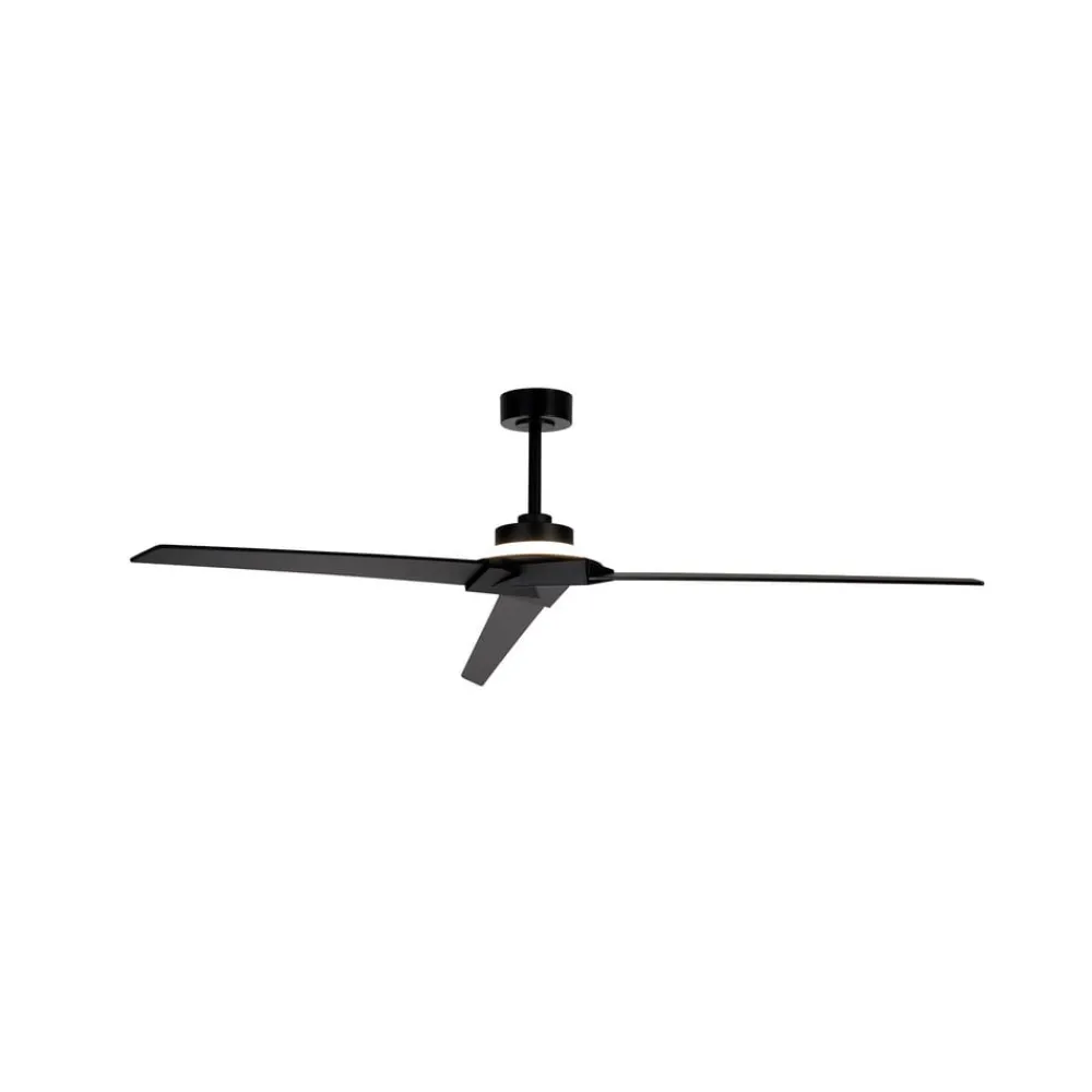 Mantra Iluminación Loftventilatorer > LED-loftventilator Brisa sort/træ DC støjsvag 175 cm CCT