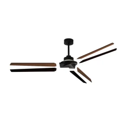 Mantra Iluminación Loftventilatorer > LED-loftventilator Brisa sort/træ DC støjsvag 175 cm CCT
