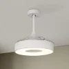 Mantra Iluminación Loftventilatorer > LED-loftventilator Coin Mini hvid DC lydsvag Ø 91 cm CCT
