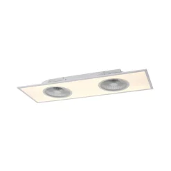 JUST LIGHT. GmbH Loftventilatorer > LED-loftventilator Flat-Air, CCT, hvid, 120x40cm
