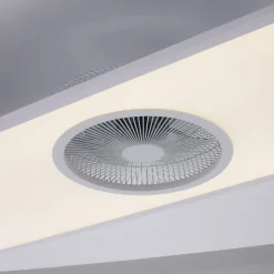 JUST LIGHT. GmbH Loftventilatorer > LED-loftventilator Flat-Air, CCT, hvid, 120x40cm