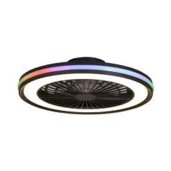Loftventilatorer ^ Mantra Iluminación LED-loftventilator Gamer Big sort DC lydsvag 56 cm CCT RGB