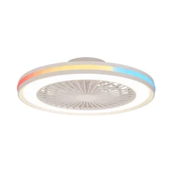 Mantra Iluminación Loftventilatorer > LED-loftventilator Gamer Big hvid DC støjsvag Ø 56 cm CCT RGB