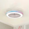 Loftventilatorer ^ Mantra Iluminación LED-loftventilator Gamer hvid DC støjsvag Ø 47 cm CCT RGB