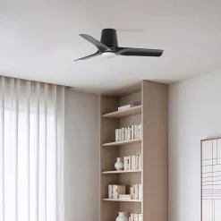 FARO BARCELONA Loftventilatorer > LED-loftventilator Hey, sort, DC, støjsvag, Ø 90 cm, CCT