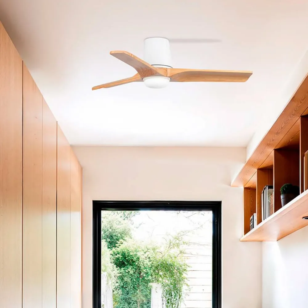 FARO BARCELONA Loftventilatorer > LED-loftventilator Heywood S, DC, støjsvag, Ø 90 cm, CCT