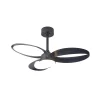 Mantra Iluminación Loftventilatorer > LED-loftventilator Infinity, sort, DC, lydsvag Ø 93 cm CCT