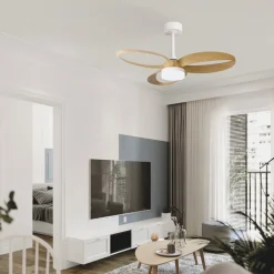 Mantra Iluminación Loftventilatorer > LED-loftventilator Infinity trædekor DC støjsvag Ø 93 cm CCT