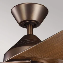 KICHLER Loftventilatorer > LED-loftventilator Jade, bronze, støjsvag, Ø 152 cm, 60 W