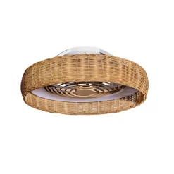 Loftventilatorer ^ Mantra Iluminación LED-loftventilator Kilimanjaro, CCT, rattan