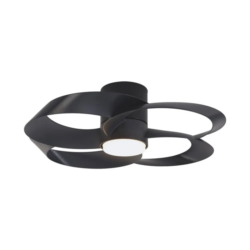 Mantra Iluminación Loftventilatorer > LED-loftventilator Rose sort DC-motor støjsvag Ø 65 cm CCT