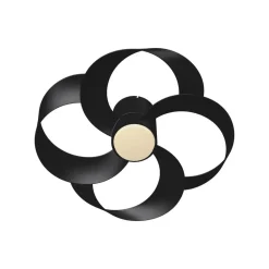 Mantra Iluminación Loftventilatorer > LED-loftventilator Rose sort DC-motor støjsvag Ø 65 cm CCT