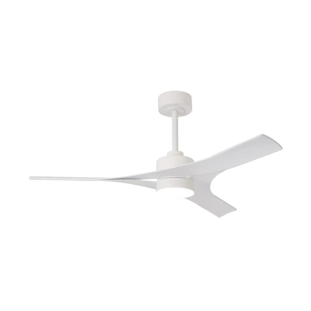 Mantra Iluminación Loftventilatorer > LED-loftventilator Thai hvid DC-motor støjsvag Ø 122 cm CCT