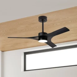 Mantra Iluminación Loftventilatorer > LED-loftventilator Thai sort DC-motor støjsvag Ø 122 cm CCT