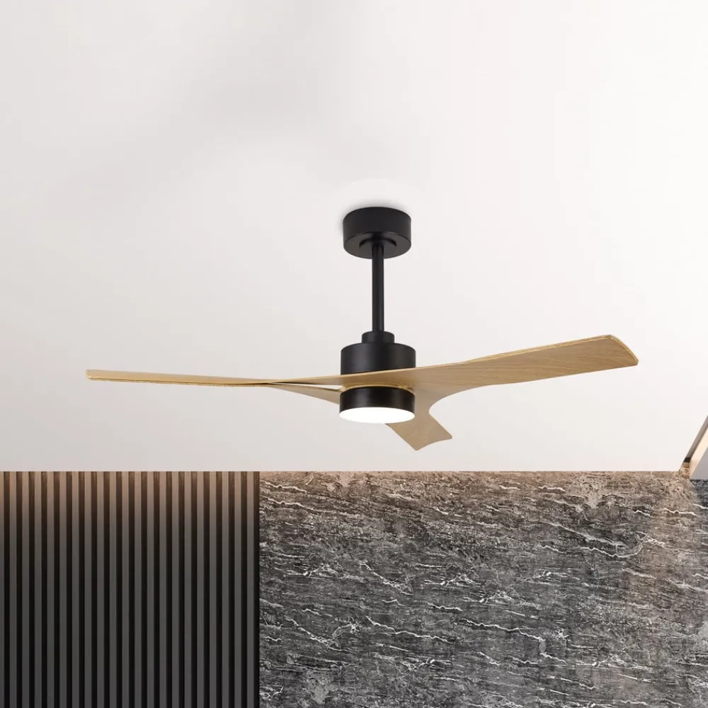 Mantra Iluminación Loftventilatorer > LED-loftventilator Thai træ DC-motor lydløs Ø 122 cm CCT