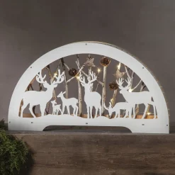 STAR TRADING Dekorationsbelysning|Julepynt > LED lysbue Fauna hvid