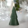 STAR TRADING Dekorationsbelysning|Julepynt > LED-lys Flamme Grany, grøn, 15 cm, ægte voks, batteridrevet