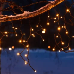 Markslöjd Dekorationsbelysning|Julelys Udendørs > LED-lysforhæng Chrissline Extra, 100 LED'er, 2.300 K