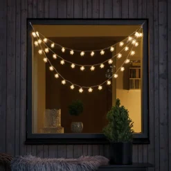 Konstsmide Christmas Dekorationsbelysning|Julepynt > LED-lysforhæng, 44 fnug med varmhvidt lys