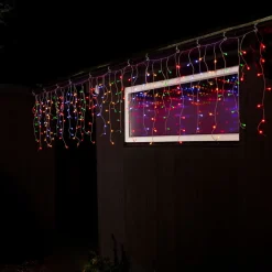 Konstsmide Christmas Julepynt|Lysnet, Lysforhæng > LED-lysforhæng isregn, kulørte kugler, 200-flg.