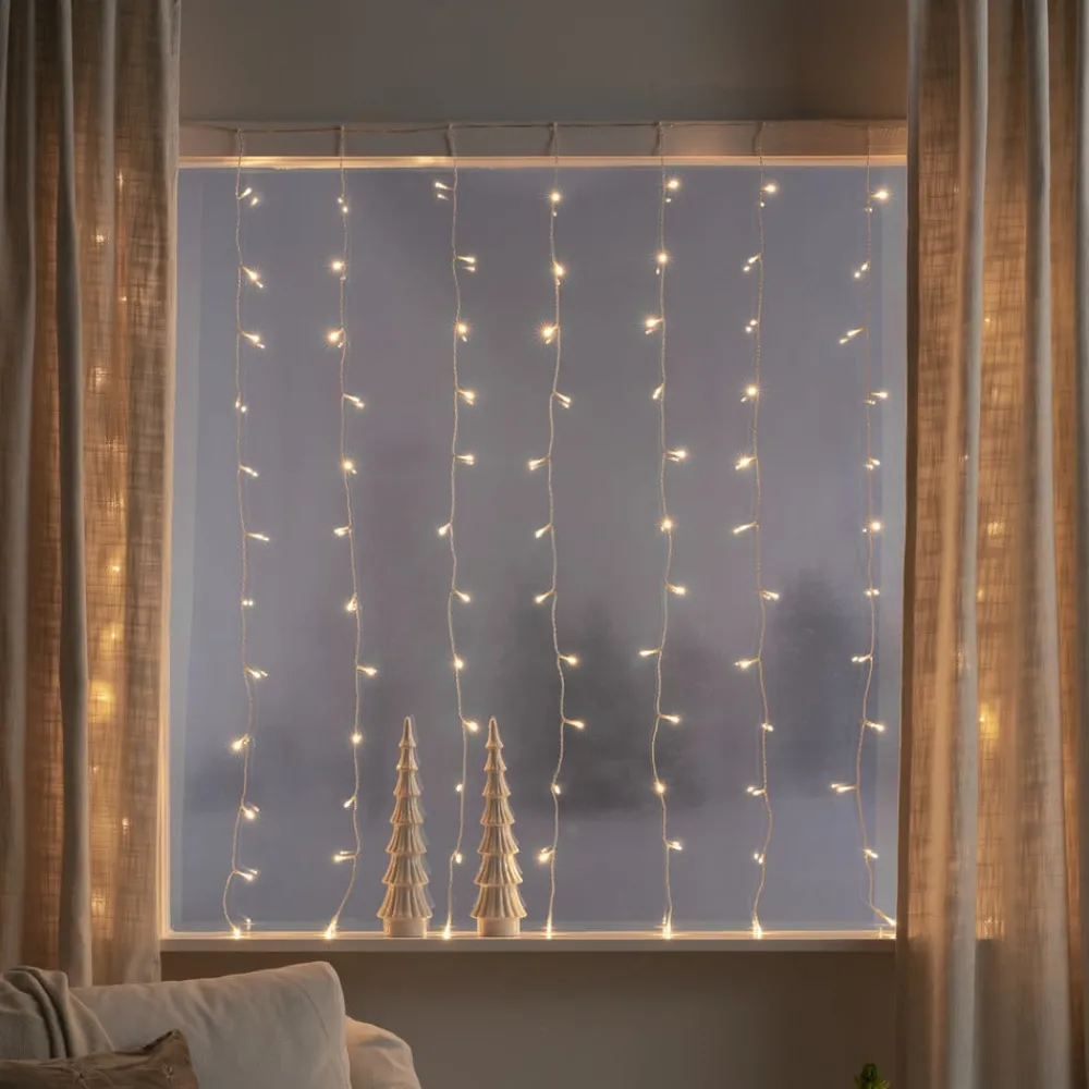 Konstsmide Christmas Dekorationsbelysning|Julepynt > LED-lysforhæng, 120 lyskilder, varmhvid