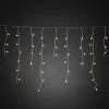 Konstsmide Christmas Julepynt|Lysnet, Lysforhæng > LED lysgardin ice rain amber transp. 5m