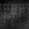 Konstsmide Christmas Julepynt|Lysnet, Lysforhæng > LED-lysgardin ice rain amber white 5m