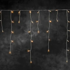 Konstsmide Christmas Julepynt|Lysnet, Lysforhæng > LED-lysgardin ice rain amber white 5m