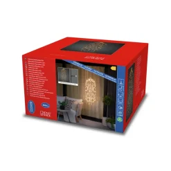 Julepynt|Lysnet, Lysforhæng ^ Konstsmide Christmas LED-lysgardin vandmand 2.600K 400 LED'er 95x30cm