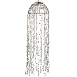 Dekorationsbelysning|Julepynt ^ Konstsmide Christmas LED-lysgardin vandmand 2.600K 900 LED'er 145x45cm
