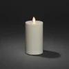Konstsmide Christmas Julepynt|Led Stearinlys > LED-lys IP44 cremehvid glat Højde 18 cm