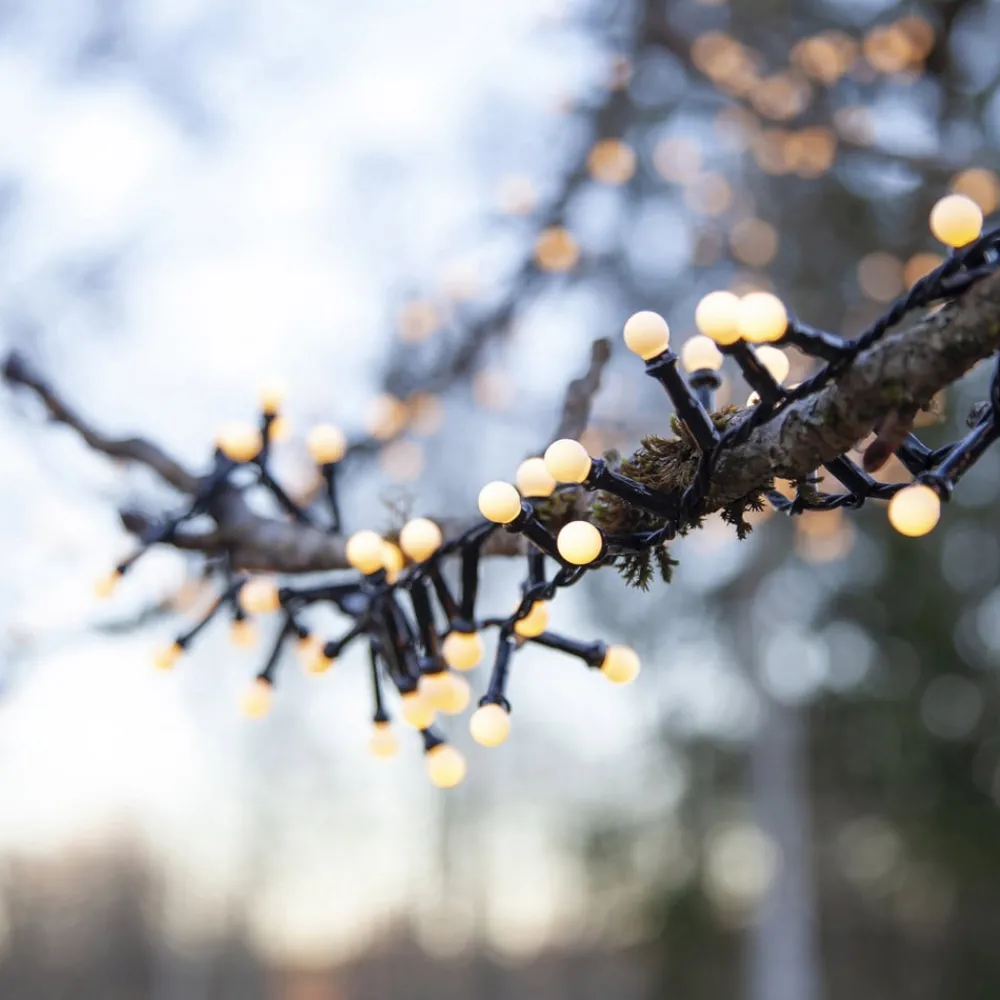 STAR TRADING Dekorationsbelysning > LED-lyskæde Berry Mini med timerfunktion hvid