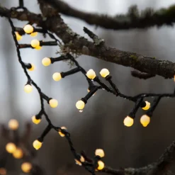STAR TRADING Dekorationsbelysning > LED-lyskæde Berry Mini med timerfunktion hvid