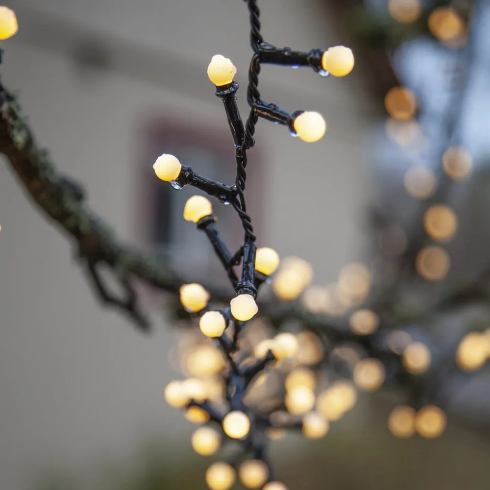 STAR TRADING Dekorationsbelysning > LED-lyskæde Berry Mini med timerfunktion hvid