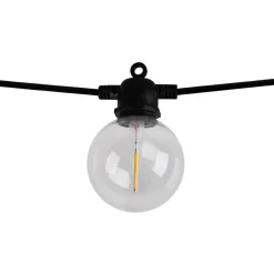 Näve Dekorationsbelysning|Solcellelamper > LED-lyskæde CADENA, 2.500 K, sort, 10 lyskilder, 10 m