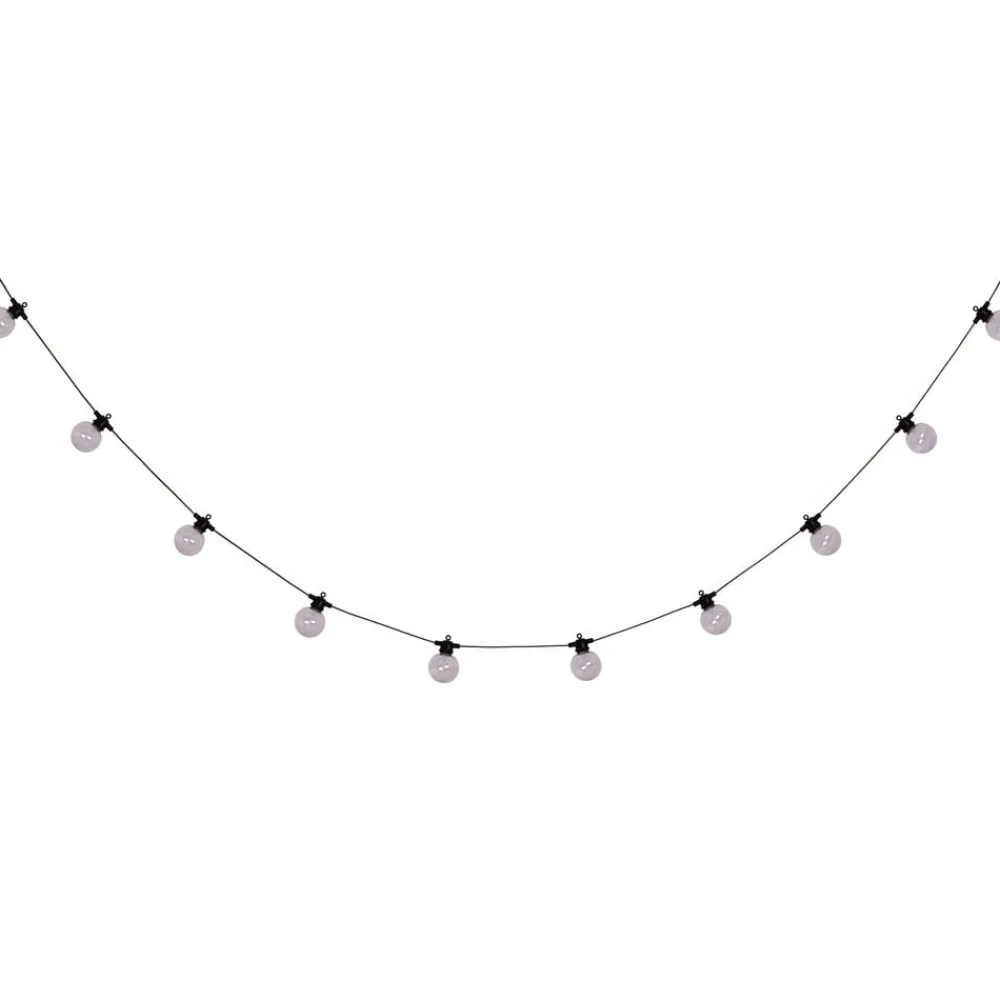 Näve Solcellelamper > LED-lyskæde CADENA, RGB, sort, 10 lyskilder, 10 m