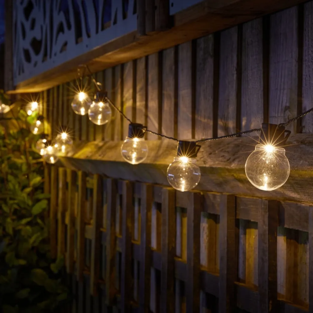 SMART GARDEN Dekorationsbelysning|Solcellelamper > LED-lyskæde GloBulb, 20-flammende, IP44