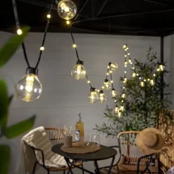 STAR TRADING Dekorationsbelysning > LED-lyskæder Bolla, klar, plast Længde 5,3 m 20-fl.
