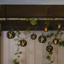 STAR TRADING Dekorationsbelysning|Solcellelamper > LED-lyskæde solcelle Flame med flamme effekt