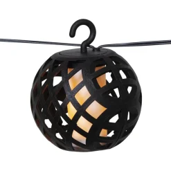 STAR TRADING Dekorationsbelysning|Solcellelamper > LED-lyskæde solcelle Flame med flamme effekt