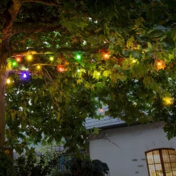 Konstsmide Christmas Dekorationsbelysning > LED-lyskæde til forlængelse af ølhaven, farverig