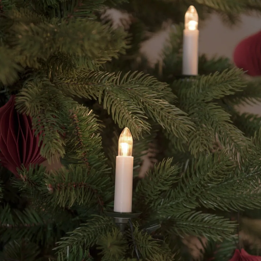 Konstsmide Christmas Dekorationsbelysning > LED-lyskæde top pærer IP20 rav 16-flamme