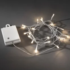 Konstsmide Christmas Dekorationsbelysning|Julepynt > LED-lyskæde t. udendørs m. lyssensor IP44 ww